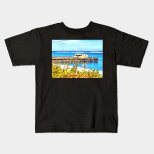 Sunny Day at Fort Worden in Port Townsend Kids T-Shirt